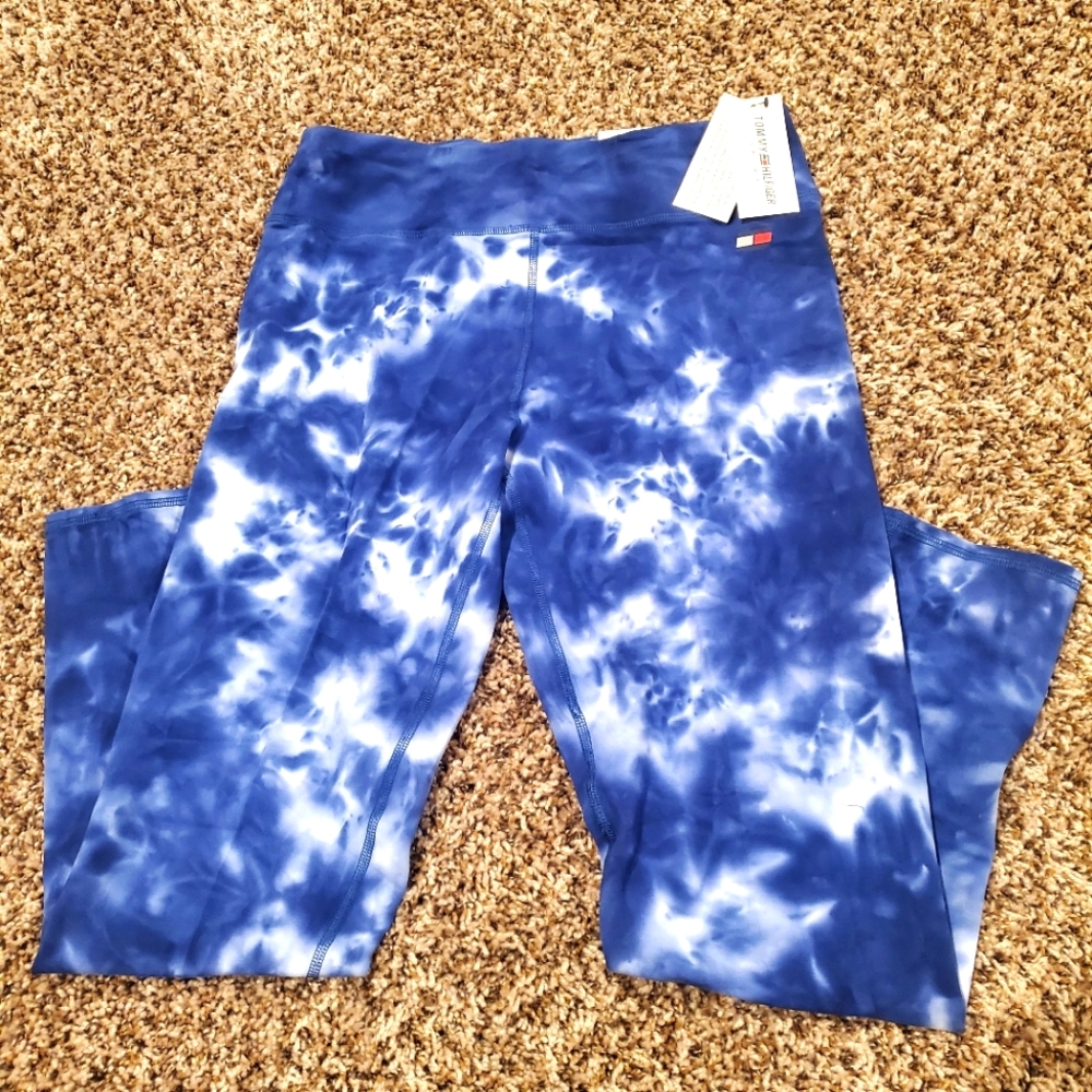 NWT Blue Tie Dye Tommy Hilfiger Leggings